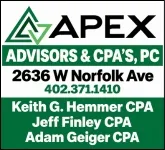 Apex Advisors & CPA's, PC. Sponsorship Banner