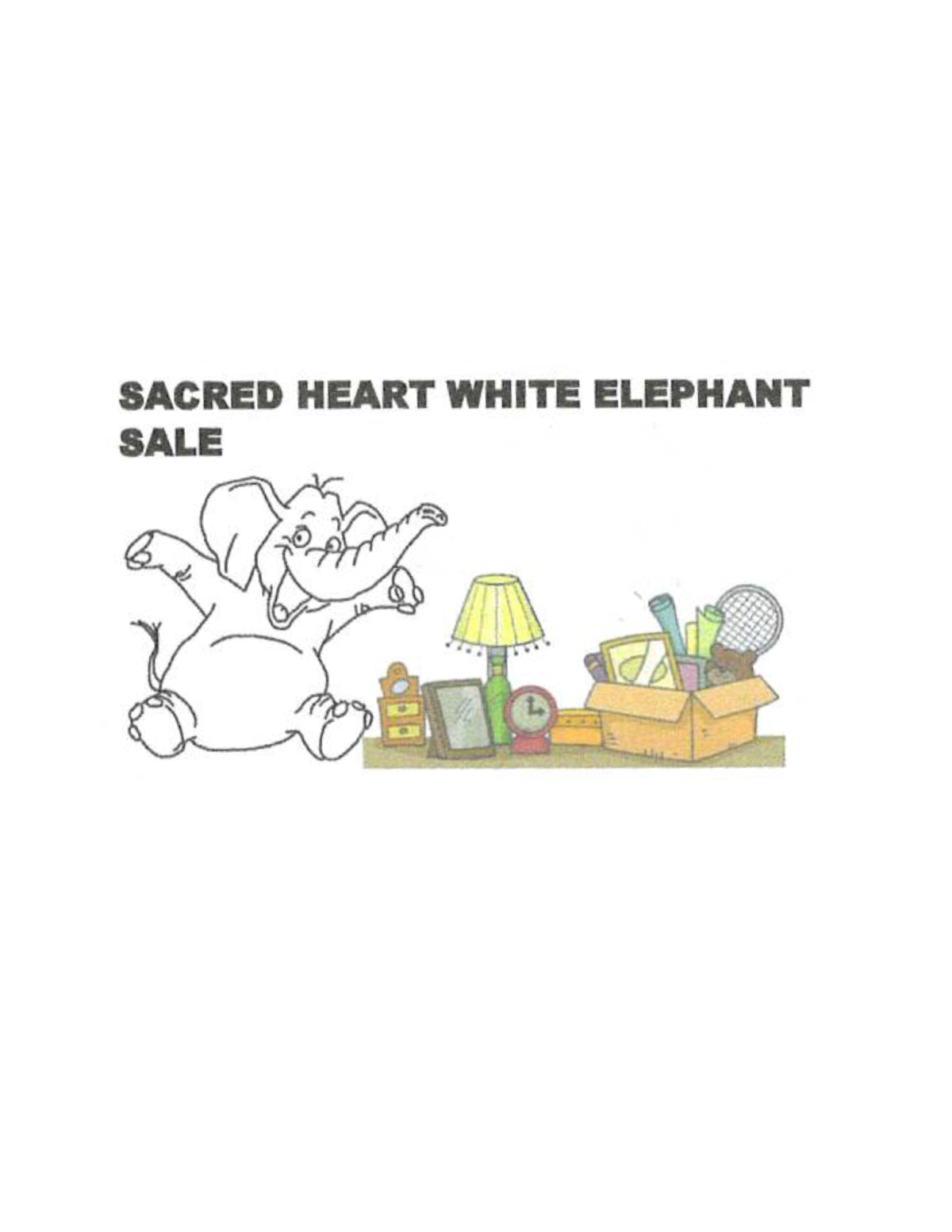 White Elephant Rummage Sale